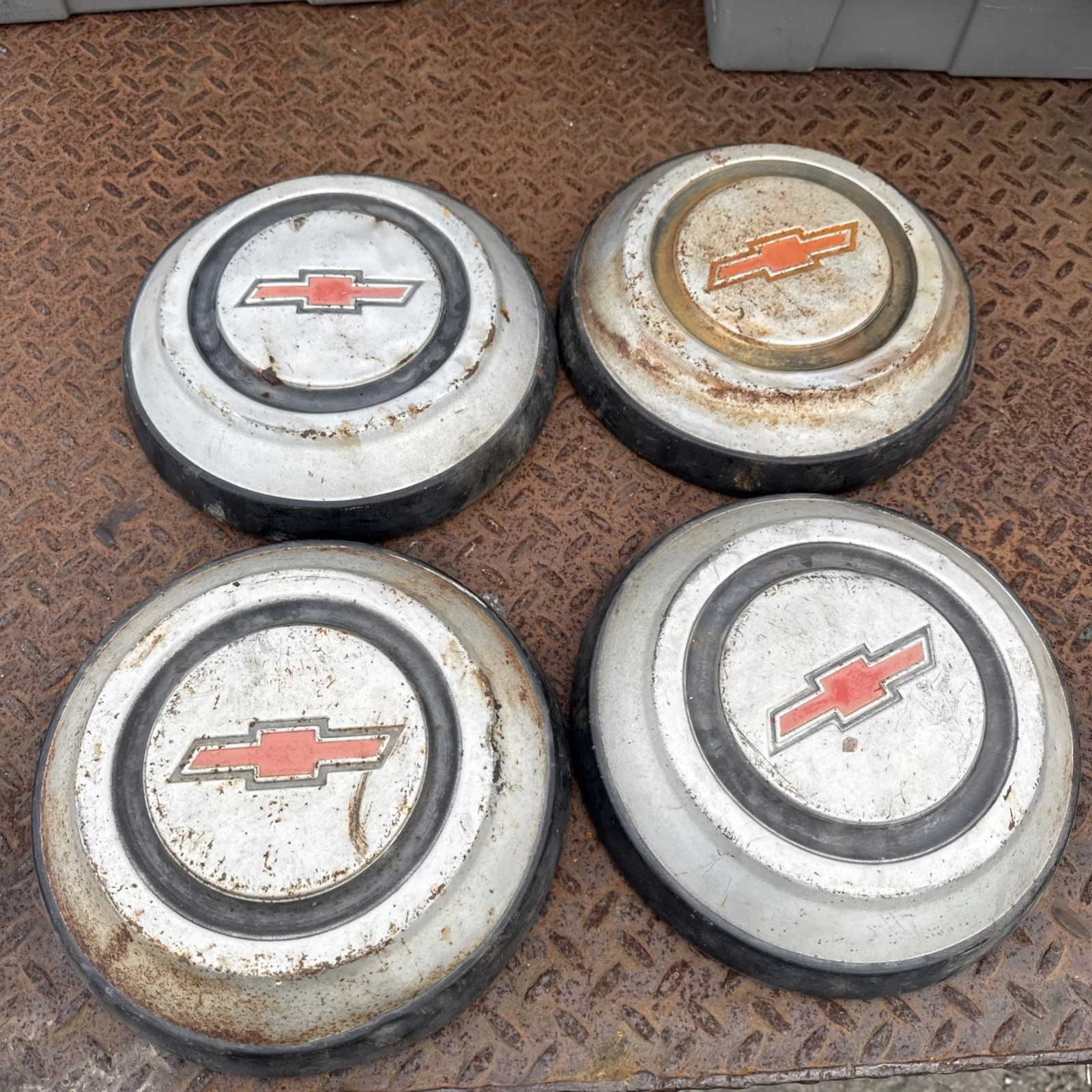 Chevy C-10 1967-1968 Truck 10.5" Dog Dish Bowl Hubcap SET of 4 Caps